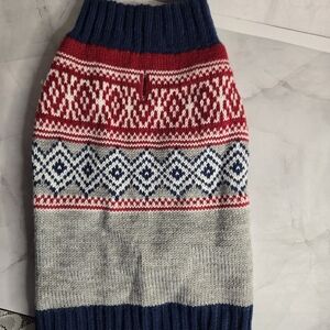 Vibrant Life XS Blue & Red Dog Sweater